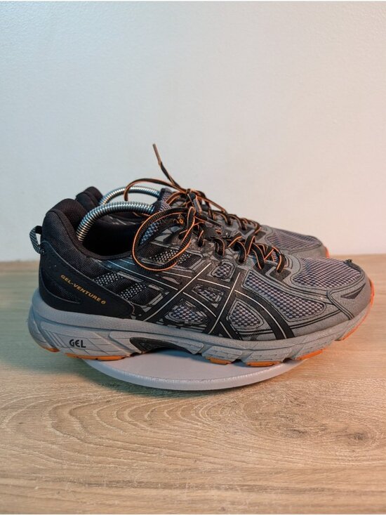 Asics Gel-Venture 6 Trail Running Shoes Men\'s 10 Grey / Black / Orange T7G1Q main image 8